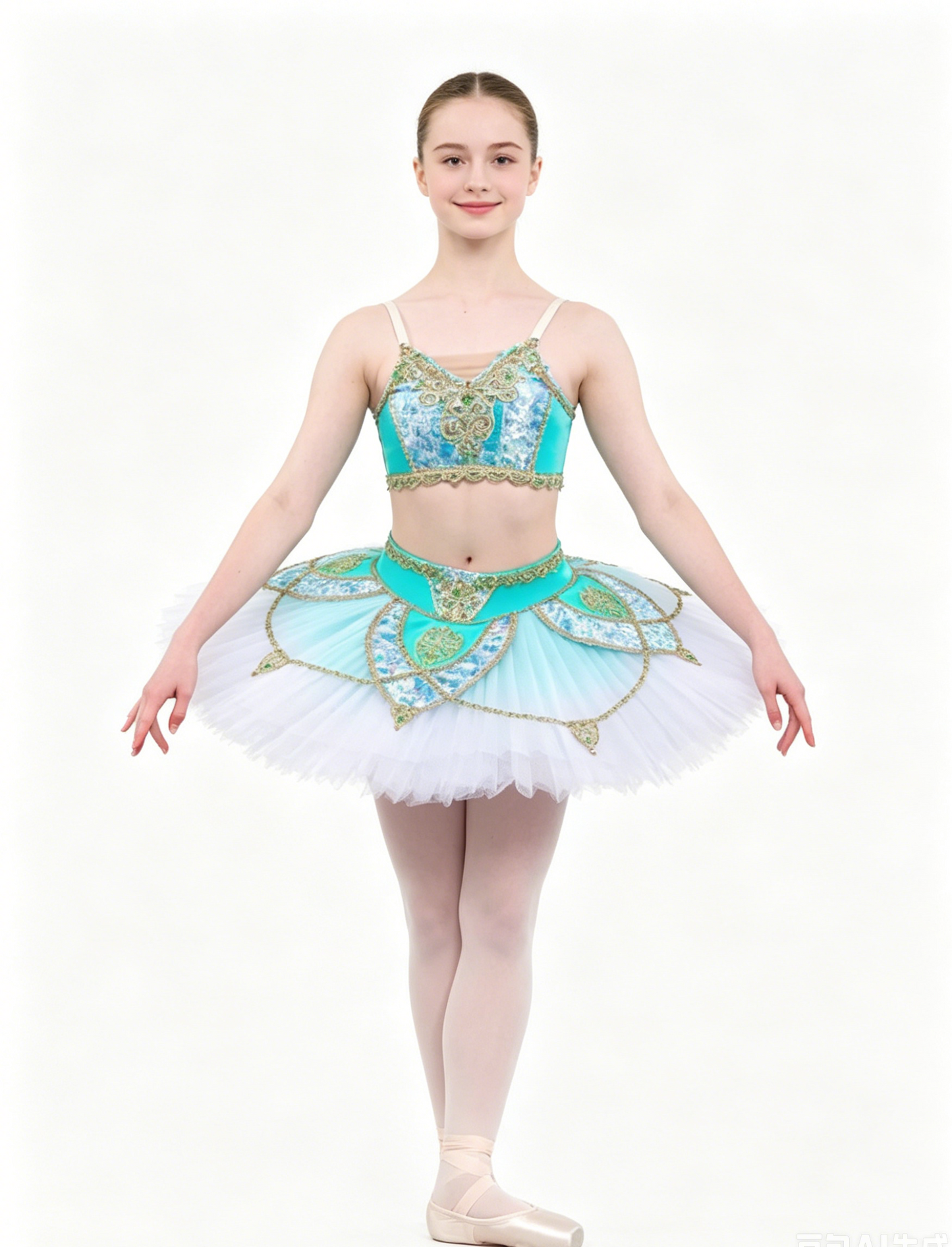 Je Tutu Mint White 2-Piece