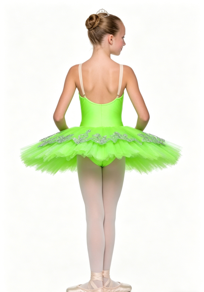 Lime Green Silver Tutu