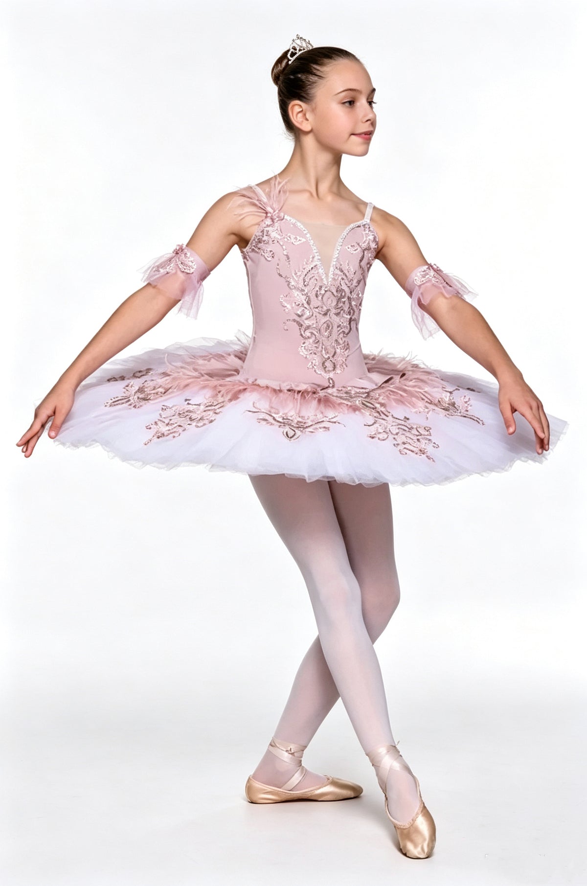 Old Rose and White Tutu by CJ