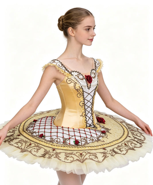Gold & White Decorated Classical Tutu