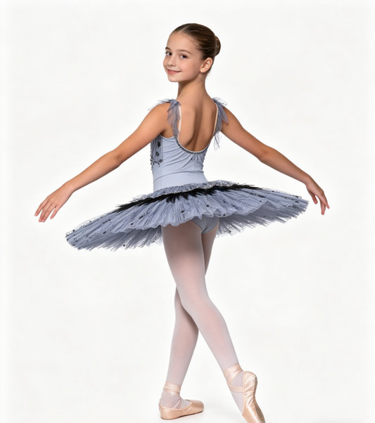 Black Grey Silver Odile Tutu