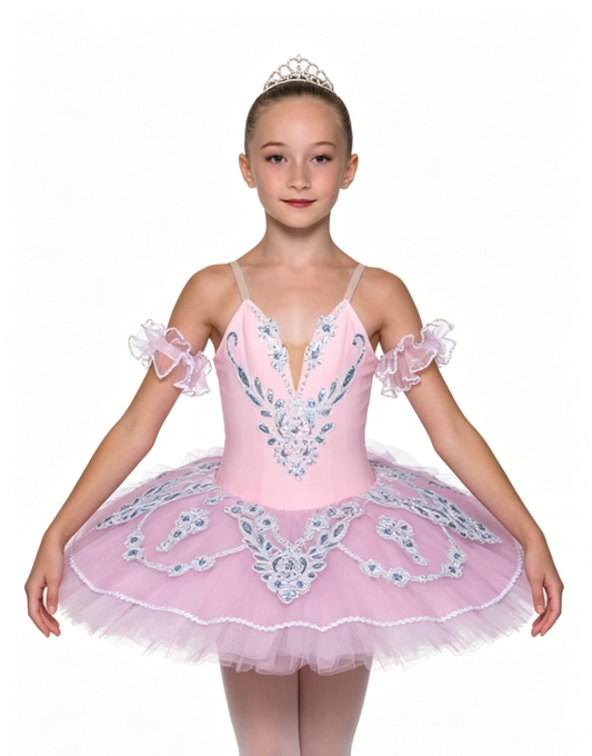 Pink White and Silver Tutu