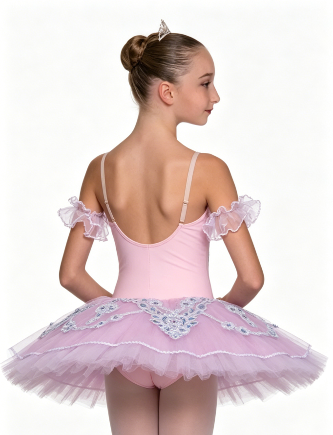 Pink White and Silver Tutu